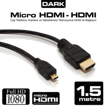 Dark DK-HD-CV13L150MICRO 1.5 mt HDMI Kablo