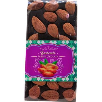 Dark Drown 100 gr Bademli Tablet Bitter Çikolata