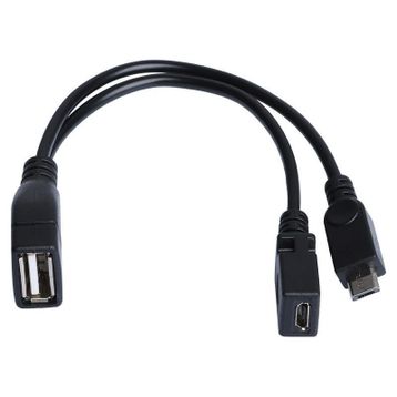 Dark Micro USB Erkek USB 2.0 Dişi Micro Dişi OTG Y USB Kablo