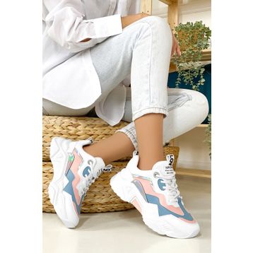 Dark Seer DS.PMD239K2110 Mavi Beyaz Kadın Sneaker