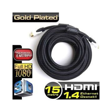 Dark v1.4 1 5mt 4K - 3D Ağ Destekli Dual Molding, Kılıflı Altın Uçlu HDMI Kablo