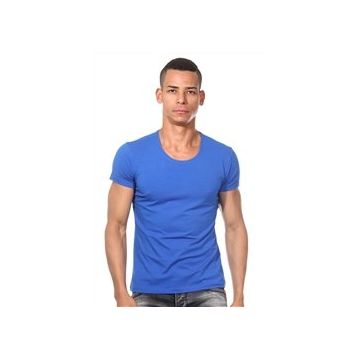 Darkzone 8505 Saks Bisiklet Yaka Basic Erkek T-shirt