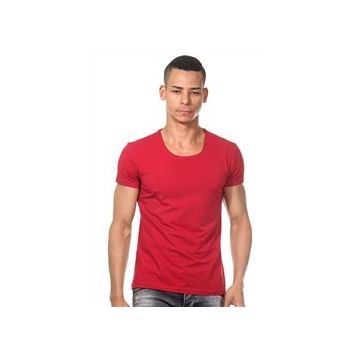 Darkzone 8506 Bordo Bisiklet Yaka Basic Erkek T-shirt