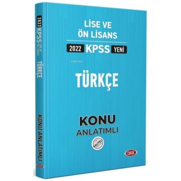 Data Yayınları 2022 KPSS Lise Ön Lisans Türkçe Konu Anlatımlı