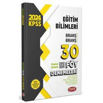 Data Yayınları 2024 KPSS Eğitim Bilimleri Branş Branş 30 Föy Denemeleri Karekod Çözümlü