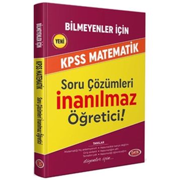 Data Yayinlari Bilmeyenler İçin Kpss Matematik