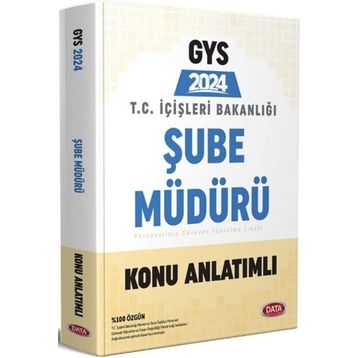 Data Yayınları T.C. İçişleri Bakanlığı Şube Müdürü GYS Soru Bankası ve Hazırlık Kitabı