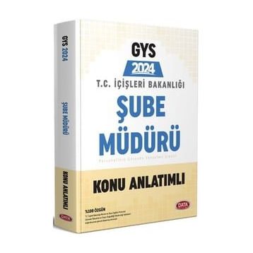 Data Yayınları T.C. İçişleri Bakanlığı Şube Müdürü GYS Soru Bankası ve Hazırlık Kitabı