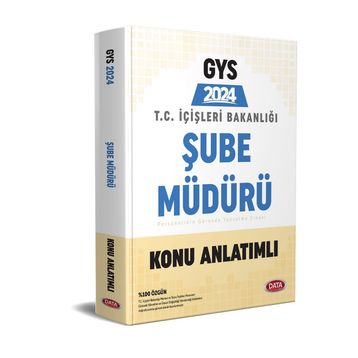 Data Yayınları T.C. İçişleri Bakanlığı Şube Müdürü GYS Soru Bankası ve Hazırlık Kitabı