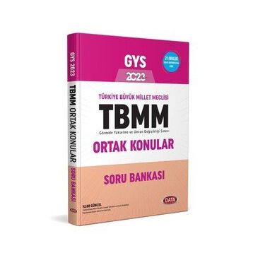 Data Yayınları Türkiye Büyük Millet Meclisi Gys Ortak Konular Soru Bankası