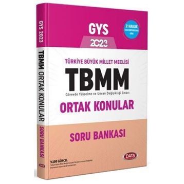 Data Yayınları Türkiye Büyük Millet Meclisi Gys Ortak Konular Soru Bankası