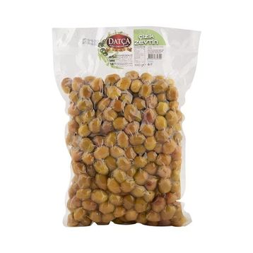 Datça Köy Ürünleri 1 kg Yağlı Yeşil Çizik Zeytin