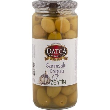 Datça Sarımsak Dolgulu 480 gr Yeşil Zeytin