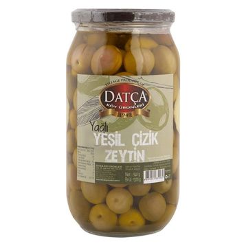 Datça Yağlı Çizik 940 gr Yeşil Zeytin