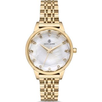 David Guner DG-8185LA-B1 Gold Kadın Kol Saati