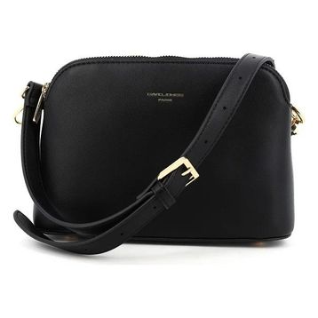 David Jones CM7342-2 Siyah Kadın Çapraz Çanta