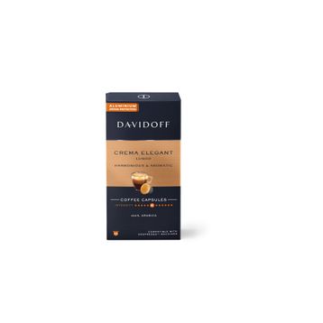 Davidoff 10'lu Crema Elegant Lungo Harmonıous Aromatıc Aluminium Kapsül Kahve (2 adet)