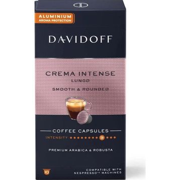 Davidoff Crema Intense Lungo Smooth Rounded Aluminium Kapsül Kahve 10'lu (2 adet)