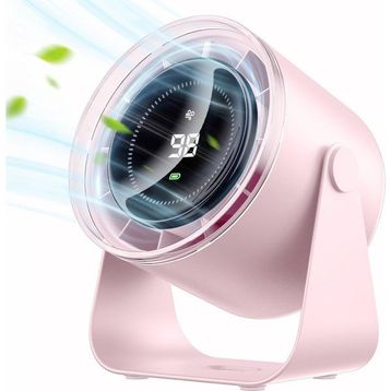 Daxi Airflow AF02 Pembe Yeni Nesil Şarjlı Turbo Masa Fanı