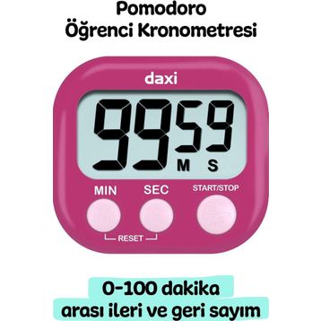 Daxi TX-100 Fuşya Kronometre