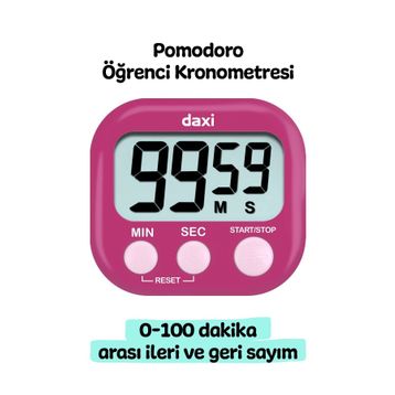 Daxi TX-100 Fuşya Kronometre