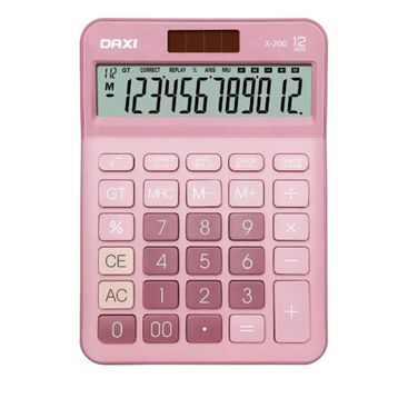 Daxi X-200 Pembe 12 Haneli Hesap Makinesi