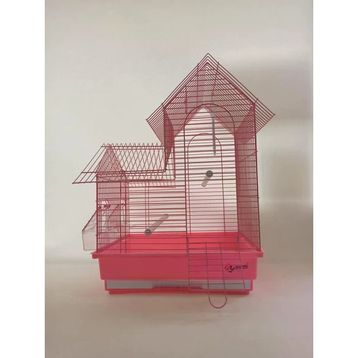 DaYang 35x28x47 cm Pembe Villa Kuş Kafesi