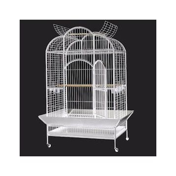 Dayang A24B Beyaz 132x102x186 cm Ayaklı Papağan Kafesi