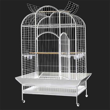 Dayang A24B Beyaz 132x102x186 cm Ayaklı Papağan Kafesi