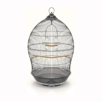 DaYang Kubbe Şekilli Dekoratif Gri 48.5x48.5x76 cm Muhabbet Kuşu Kafesi