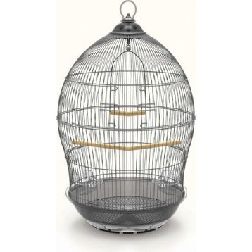DaYang Kubbe Şekilli Dekoratif Gri 48.5x48.5x76 cm Muhabbet Kuşu Kafesi