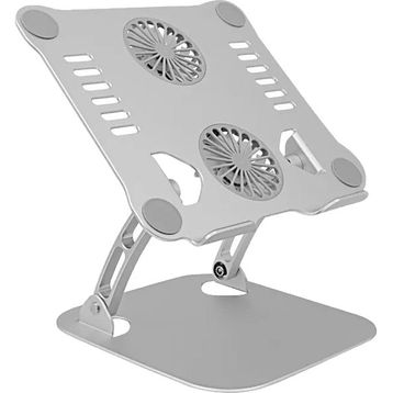 Daytona Dyt801 Taşınabilir Çift Fanlı Gri Alüminyum Laptop Standı