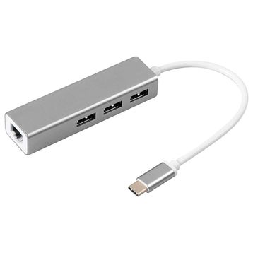Daytona Fc05 Type-C to 3*usb 3.0 Gigabit Ethernet Rj45 Çevirici