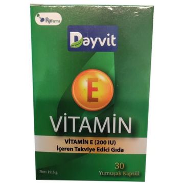 Dayvit Vitamin E 200 IU 30 Kapsül