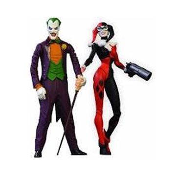 Dc Collectibles Batman Animated Series The Joker & Harley Quinn Mad Love Book & (2'li Paket) Aksiyon Figürü
