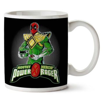Deadpool Mighty Mercin Green Power Ranger Baskılı Kupa