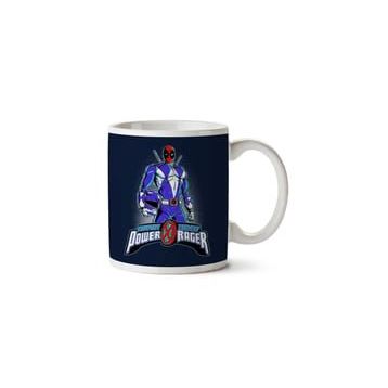 Deadpool Power Rangers Blue Rager Baskılı Kupa