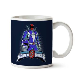 Deadpool Power Rangers Blue Rager Baskılı Kupa