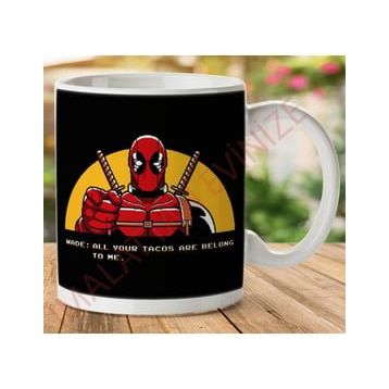 Deadpool Zero Wing Baskılı Kupa