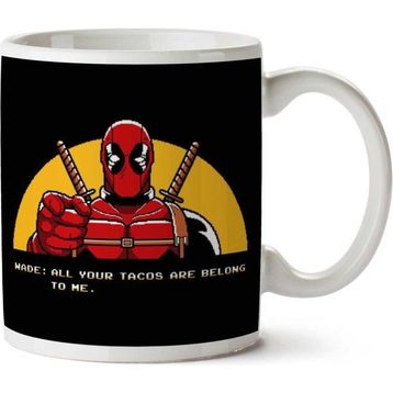 Deadpool Zero Wing Baskılı Kupa