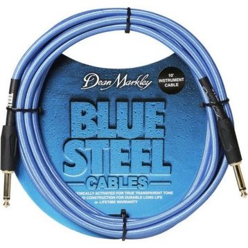 Dean Markley Blue Woven 6 m Düz L Enstrüman Kablosu