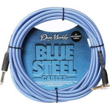 Dean Markley Blue Woven 6 m Düz L Enstrüman Kablosu