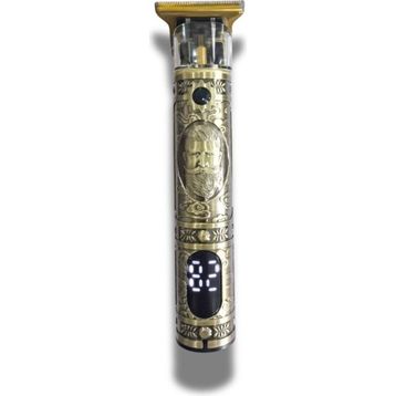 Dearling RF-1863 Çelik Kasa T-Bıçak Antika Tasarım Profesyonel Kablosuz Traş Makinesi