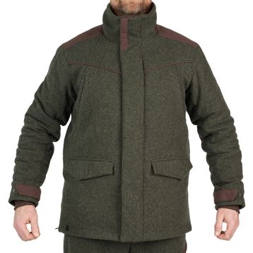 Decathlon 900 Solognac Avcılık ve Doğa Gözlemi Yeşil Erkek Polar Mont