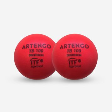 Decathlon Artengo TB100 Sünger 9 cm Kırmızı 2'li Tenis Topu