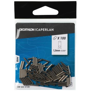 Decathlon Caperlan 100 Adet 1.5 mm SW SEE Deniz Balıkçılığı Boru Stoper Klipsleri