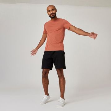 Decathlon Domyos 500 Fitness Hafif Antrenman Siyah Regular Spor Erkek Şortu