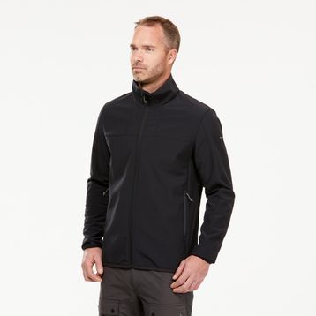 Decathlon Forclaz MT100 Siyah-Gri Erkek Softshell Mont