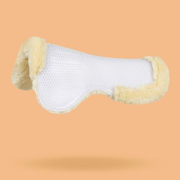 Decathlon Fouganza 500 Polygel Bej At ve Midilli Boy Eyer Pedi