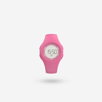 Decathlon Kalenji W200 S Pembe Su Geçirmez Kronometreli Koşu Saati
